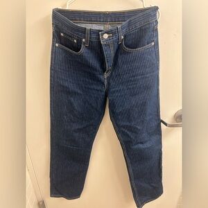 Women’s Blue Striped Levi’s Jeans